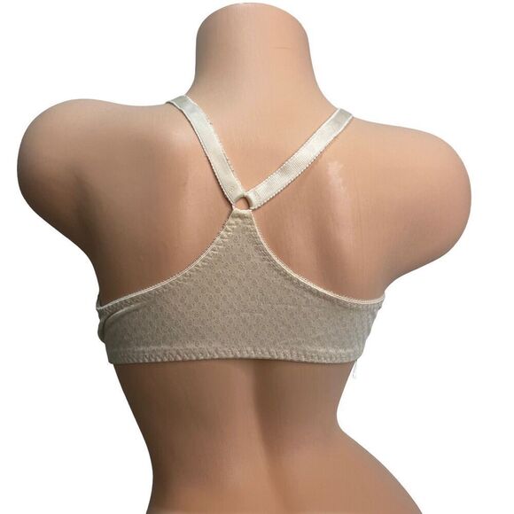 Vintage Maidenform Stretch Tee Bra 36D Tan Wireless Front Closure - Picture 3 of 8